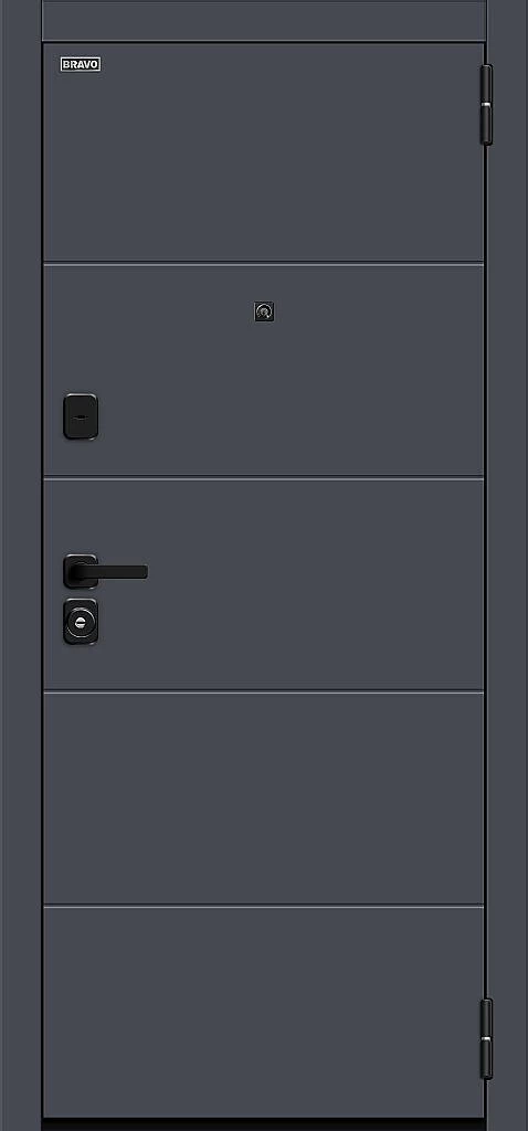 Входная дверь Прайм/SBlack Graphite Shell/Nordic Oak BR6210 внешняя сторона