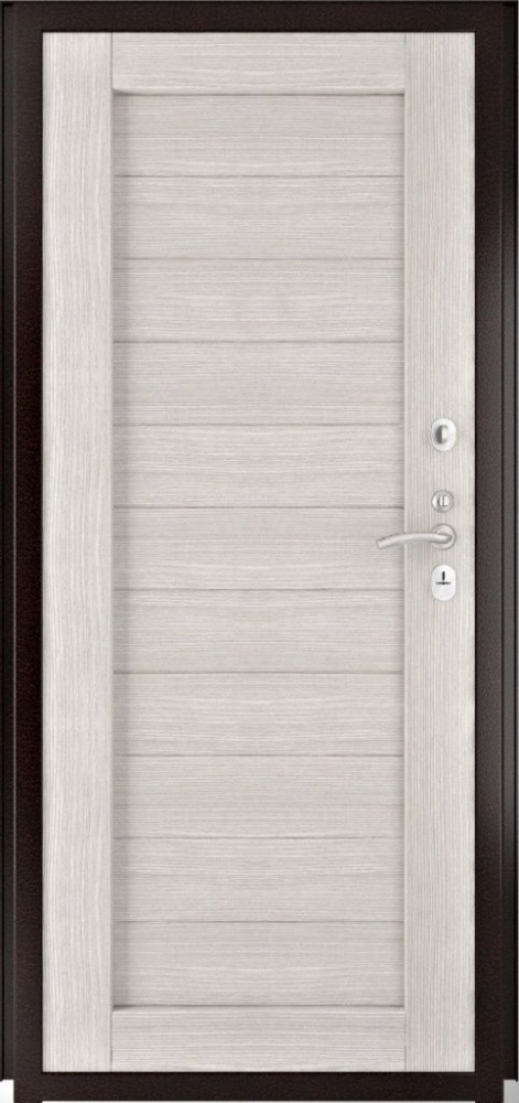 Входная дверь ДвериПРО Квадро Экошпон СБ-3 (16мм, капучино) DPRO196964 внутренняя сторона