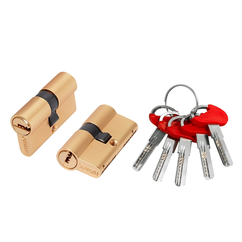 Фото Цилиндровый механизм (D-PRO500/60) D-PRO5000Key60(25+10+25) SSG-39 сатинированное золото 5Key